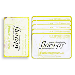 Clear Complexion Aromatherapy Sheet Mask, Dandelion Lemongrass