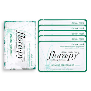 Detox Aromatherapy Sheet Mask, Jasmine Peppermint