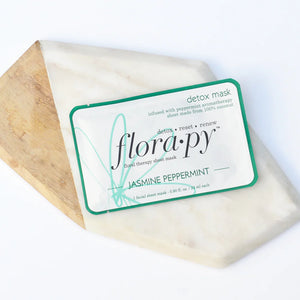 Detox Aromatherapy Sheet Mask, Jasmine Peppermint